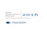 Data Governance 2016 Manual Governance...Effective data governance makes the agency more efficient by reducing costs, establishing accountability, ensuring transparency and building