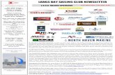 LARGS BAY SAILING CLUB NEWSLETTER · BEER NUTS; Steve, Dunc and Heater; 2nd invitation Club Sailing Program L.B.S.C. VALUED SPONSORS LARGS BAY SAILING CLUB NEWSLETTER GOLD SPONSOR
