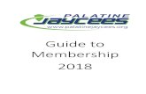 Guide to Membership 2018 - Palatine Jaycees · 2018. 12. 12. · beverages, entertainment, and a Kids Zone. The Jaycees run one of the games in the Kid’s Zone and set up a membership