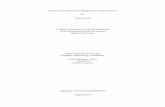 Eating in the Absence of Hunger in College Students by ......Eating in the Absence of Hunger in College Students by Taylor Goett A Thesis Presented in Partial Fulfillment of the Requirements