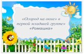«Огород на окне» в первой младшей группе» «Ромашка»ds10.edushd.ru/media/upload/gruppy/rebyta/Отчет_Огород на окне... ·
