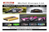 MoTeC Europe Ltd. Europe APRIL 2011 WEBSITE PR… · • P.O.A. = Price On Application; T.B.C. = To Be Confirmed; F.O.C. = Free Of Charge TERMS & CONDITIONS . PAGE 3 APRIL 2011 Product