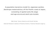 A population dynamics model for Japanese sardine ... · A population dynamics model for Japanese sardine, Sardinops melanostictus, off the Pacific coast of Japan, consisting of spatial
