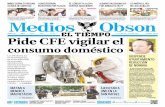 COSTO: $5.00 Pide CFE vigilar el - Medios OBSON 26 ABRIL 2016... · 2016. 4. 26. · ese sentido, de manera que ya vemos en campaña a Joa-quín Armendáriz Bórquez, Marcelino Pérez