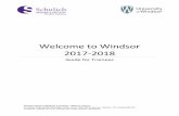 Welcome to Windsor 2017-2018 - Western University · 2020. 8. 28. · accommodation in Windsor. Each family unit has: two bedrooms with two queen beds, full kitchen, 2 full private