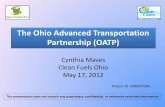 The Ohio Advanced Transportation Partnership (OATP) · Project ID: ARRAVT054 This presentation does not contain any proprietary, confidential, or otherwise restricted information
