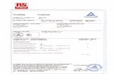 ZertifIkat Certificate - RS ComponentsCertificate No. R 60079942 Ibr Zeicben Client Reference Certificate BlaU Page 0001 Unser Zeichen Our Reference 0010-- 21190711 001 Ausste1lungsdatum