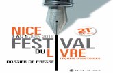 DOSSIER DE PRESSElefestivaldulivredenice.com/wp-content/uploads/2016/05/DP-Nice-2016.pdf · Festival du livre de Nice 3 au 5 juin 2016 dossier de presse 2/39 Ville de Nice Mairie
