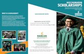 WHAT IS A SCHOLARSHIP? 2020 DEADLINE DATES...• Apply by the deadline • Make sure your application is complete and meets all of the requirements. WHEN APPLYING: It’s easy! Students