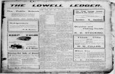 THE LOWELL LEDGER.lowellledger.kdl.org/The Lowell Ledger/1901/05_May/05-02-1901.pdf · THE LOWELL LEDGER. VOL .VIII, NO. 46. LOWELL, MICHIGAN, THURSDAY, MAY 2, 1901 WHOLE NO. 410.