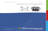 Helmholtz Coil Systems - Bartington Instruments€¦ · Coil construction material Plastic coil former Polyester glass matt former Plastic coil former Optional Accessories Bartington