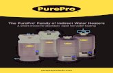 The PurePro Family of Indirect Water Heaters€¦ · PurePro® Indirect Water Heaters are designed for long life and high performance with a ready reservoir of hot water to satisfy