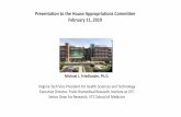 Presentation to the House Appropriations Committee ...hac.virginia.gov/Committee/files/2019/2-11-19/VTC... · 2/11/2019  · FY17. FY18. FY19. $67M. $84M. $119M. Fralin Biomedical
