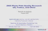 SpencerLab — 2005 Photo Print Quality Research — US ... · Competitive print systems include inkjet printers, dye-sublimation printers, and lab-processed (silver halide) photos