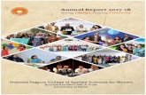 AR 18 - Rajguru College Report 2… · ANNUAL REPORT 2017-18 I take great pleasure in presenting the Annual Report of Shaheed Rajguru College of Applied Sciences for Women documenting