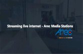 Streaming live internet - Arec Media Stations Prezentare Str… · video” AREC Media Station este un dispozitiv de sine statator all-in-one, care poate sustine multiple surse Full