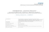 PARENTAL LEAVE POLICY… · Policy reference – LWHR17 SUMMARY To provide a process and framework to set out the organisation’s maternity, adoption, paternity, shared parental
