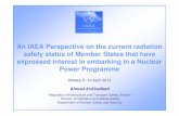 An IAEA Perspective on the current radiation safety status of … · 2013. 4. 11. · 10 April 2013 Contents END IAEA’S RADIATION SAFETY STANDARDS • IAEA Safety Standards are