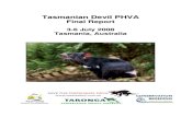 Tasmanian Devil PHVA population and habitat... · Tasmanian Devil PHVA Final Report Section Page # 1. Executive Summary and Actions Table 7 2. Islands Working Group Report 15 3. Free