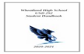 Wheatland High School USD 292 Student Handbook€¦ · 13/01/1997  · USD 292 Student Exit Outcomes 1. Students will develop good character, self-respect, pride in work, and community