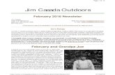 Jim Casada Outdoors · Jim Casada Outdoors February 2016 Newsleter Jim Casada 1250 Yorkdale Drive Rock Hill, SC 29730-7638 803-329-4354 Web site: E-mail: jc@jimcasadaoutdoors.com