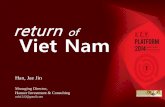return of Viet Nammenu.mt.co.kr/keyplatform/pdf/4/4_Jae_Jin_Han_Hanuer... · 2014. 8. 7. · Viet Nam . 2012년~2015년 경제 ... Joint Venture Bank 4개 ‒외국계 5개, 외국계