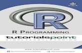 R Programming€¦ · R Programming i About the Tutorial R is a programming language and software environment for statistical analysis, graphics representation and reporting. R was