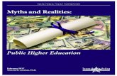 Myths and Realities - Texas Public Policy Foundation · 2018. 10. 3. · Myths and Realities Public Higher Education February 2017 4 Texas Public Policy Foundation vate four-year