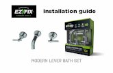 EZYFIX MODERN LEVER Bath set Installation Instructions Nov2015€¦ · Stage 4. install your EZYFIX bath spout 1. Apply thread seal tape to the thread sticking out the wall. Then