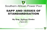 Southern African Power Pool · 4/2/2017  · 10 SOUTHERN AFRICAN POWER POOL TC8: System Aspects of Electricity Supply TC 57: Power System Data Management Working Groups of Interest: