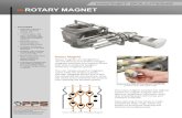 MAGNET SOLUTIONS ROTARY MAGNET Rare earth magnet provides maximum separation efficiency Ceramic magnet