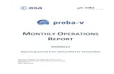 MONTHLY OPERATIONS REPORT - earth.esa.int€¦ · Monthly Operations Report PROBA-V Operations Contract No. 4000111291/14/I-LG - 1310174 PROBA-V_D6_MOR-012_2014-12_v1.0 Monthly Operations