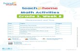 Grade 3, Week 8 · teach@home Daily Lessons & Activities for K-5 Students hanin nc teach@home Daily Lessons & Activities for K-5 Students The Answer Key for this week’s lessons