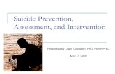 Suicide Prevention, Assessment, and Intervention Assessment Intervention... · PDF file Suicide in the United States Suicide was the tenth leading cause of death overall in the United