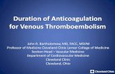 Duration of Anticoagulation for Venous Thromboembolism€¦ · •Mild thrombophilia ... should not be part of the standard clinical practice. J Thromb Haemost 2011;9:1116-1118 Ultrasound
