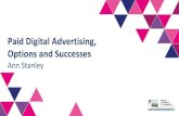 Paid Digital Advertising, Options and Successes ... If you have a higher budget then test LinkedIn (click or conversion ads) and LinkedIn Message ads (previously Sponsored InMail)