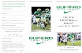 2019 Football Camp - Buford SPORTS Camps...FOOTBALL CAMP July 8-11, 2019 11 State Championships Dear Prospective Camper, It is the intent of the Buford football staff to give each
