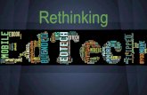 Rethinking · Rethinking EdTech EdTech = Educational Technology Bad rap due to the DER Many teachers fearful of EdTech Reading