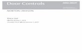 Door Controls - Mayflower Salesmfsales.com/pl/nnrx-1-1-2019.pdf · 01/01/2019  · Norton Door Controls will be CLOSED on the following dates: * Dates subject to change SERVICE CENTER