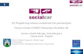 EU Projekt koji urbanu mobilnost čini pametnijom · 1 EU Projekt koji urbanu mobilnost čini pametnijom Forum mreže CIVINET Slovenija-Hrvatska-JIE Centar mladih Ribnjak, Park Ribnjak