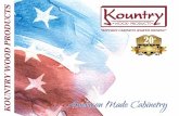 KOUNTRY WOOD PRODUCTS - Iowa Cabinet Supply · 2019. 11. 27. · 1 Thank you for considering Kountry Wood Products for your cabinetry needs. For 20 years, Kountry Wood has been manufacturing