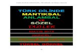 turuz.com · 2017. 4. 13. · TÜRK DİLİNDE MANTIKSAL, ANLAMSAL VE SÖZEL DİZİLER 5 İÇİNDEKİLER Yazar Hakkında 9 Önsöz 13 Dilbilgisinin Tarihçesi 15 Türk Dil Bilgisinin