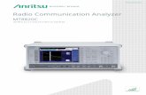 Radio Communication Analyzer · 2017. 3. 13. · Product Brochure Radio Communication Analyzer MT8820C 30 MHz to 2.7 GHz (3.4 GHz to 3.8 GHz) Excellent Eco Product. 2 ... PHS/Advanced