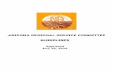 ARIZONA REGIONAL SERVICE COMMITTEE GUIDELINES · 7/19/2020  · 3. The ARSC Guidelines are the primary procedural source in conducting the Regions business. 4. Phone or electronic