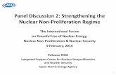 Panel Discussion 2: Strengthening the Nuclear Non ......2016/02/09  · Panel Discussion 2: Strengthening the Nuclear Non-Proliferation Regime The International Forum on Peaceful Use
