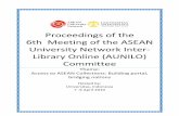 Proceedings of the 6th Meeting of the ASEAN University ... · 4/6/2015  · AGENDA FOR BUSINESS MEETING The 6th Meeting of the AUNILO Committee, 8th April 2010 (Thursday), 9.30 a.m.