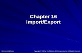 Chapter 16 Import/Export - MCCChorowitk/documents/Chap016.pdf · Software Objectives, p. 619 Export information from Peachtree to a word processing program. (In this chapter, Microsoft