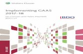 Implementing GAAS 2017–18 · 1.6 Development of International Standards on Auditing (UK) 6 1.6.1 Original ISAs (UK and Ireland) 6 1.6.2 IAASB’s clarity project 6 1.6.3 UK adoption