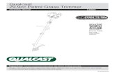 ualcast 29.9cc Petrol Grass Trimmer - Coreservice · - Before assembling the grass trimmer, check all the parts indicated in the manual are in the box. Inspect all the parts for signs