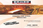 TIDC INDIA - Rombo Chain · Ÿ Tough construction – to withstand shock load conditions common in rugged applications. TIDC has the edge in raw materials, design as well as manufacturing